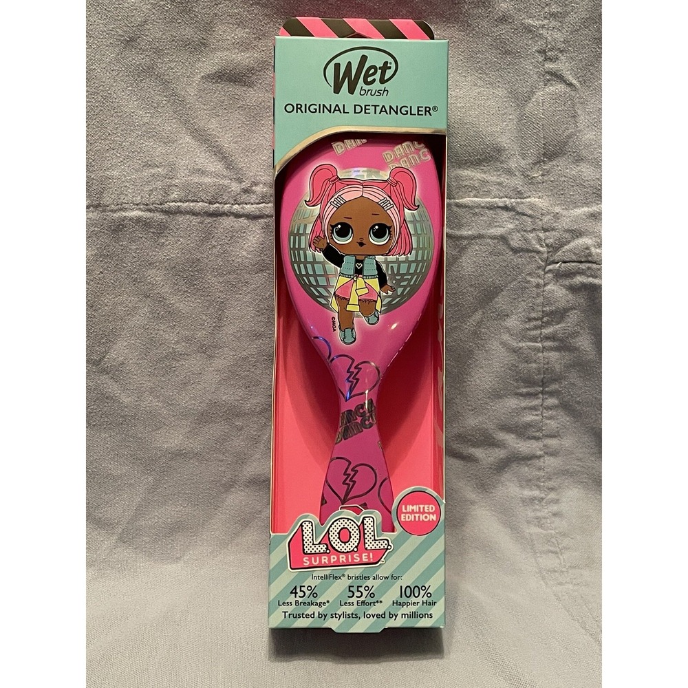 NEW Wet‎ Brush Original Detangler Hair Brush Limited Edition L.O.L. Surprise
